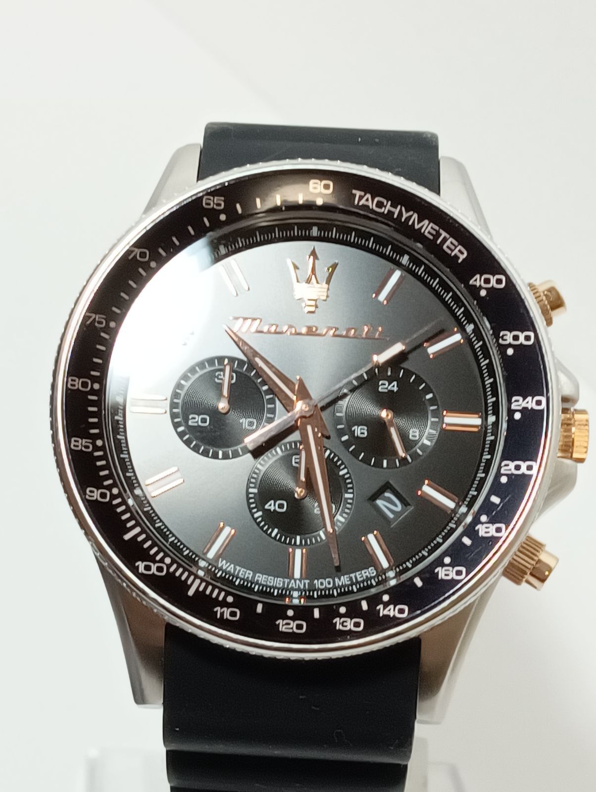 MASERATI マセラティ 腕時計クロノグラフ R8871640002 SFIDA 44 mm