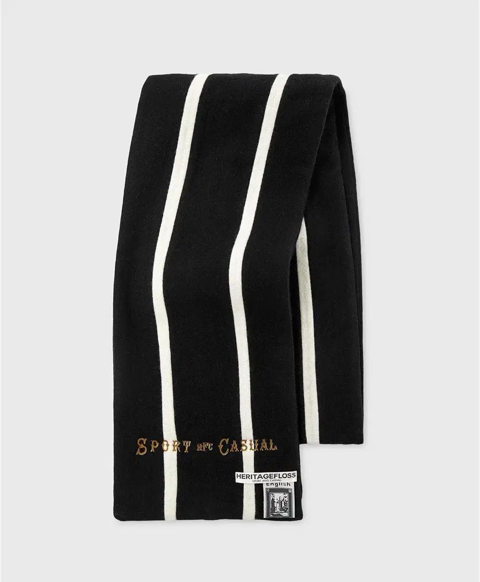 ヘリテイジフロース マフラー ブラック HERITAGEFLOSS S C BRITIS マフラー 小物 レディース