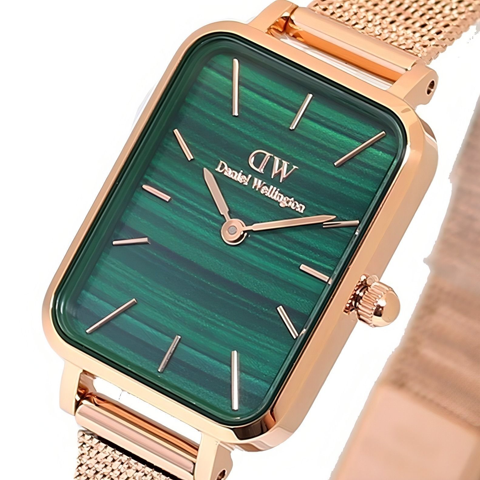 ギフト対応可 ダニエルウェリントン DANIEL WELLINGTON 腕時計 Quadro Pressed Melrose Green Rose G グリーン レディース クオーツ おしゃれ ブランド 記念 プレゼント ギフト