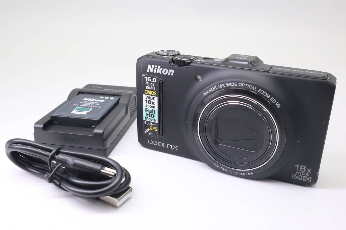 Nikon COOLPIX S9300 ニコン コンパクトデジタルカメラ ブラック
