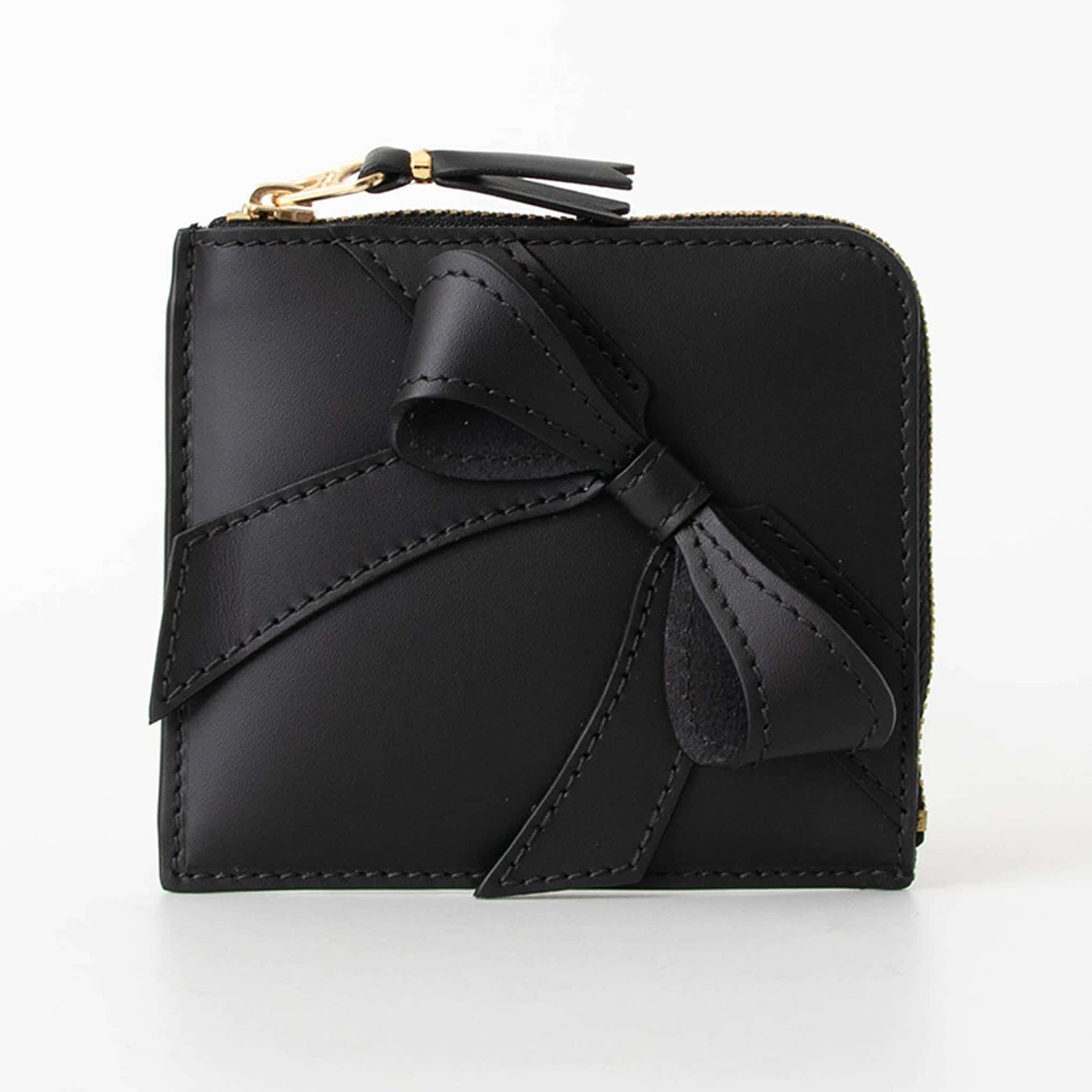 コムデギャルソン COMME DES GARCONS 財布 L字ファスナー財布 コインケース BIG BOW ZIP AROUND WALLET ビッグボウ リボン レディース ミニ財布