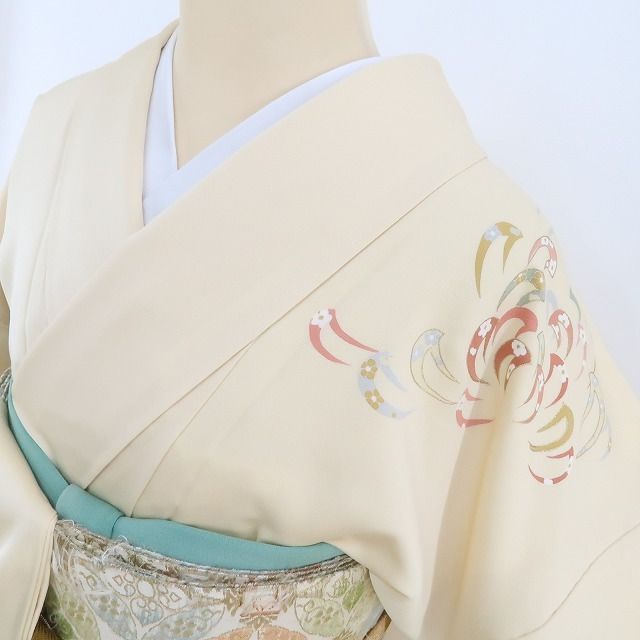 ❁tomihisa❁新品 乱菊 着物 正絹“乱菊に心奪われ記憶を標す花香しき
