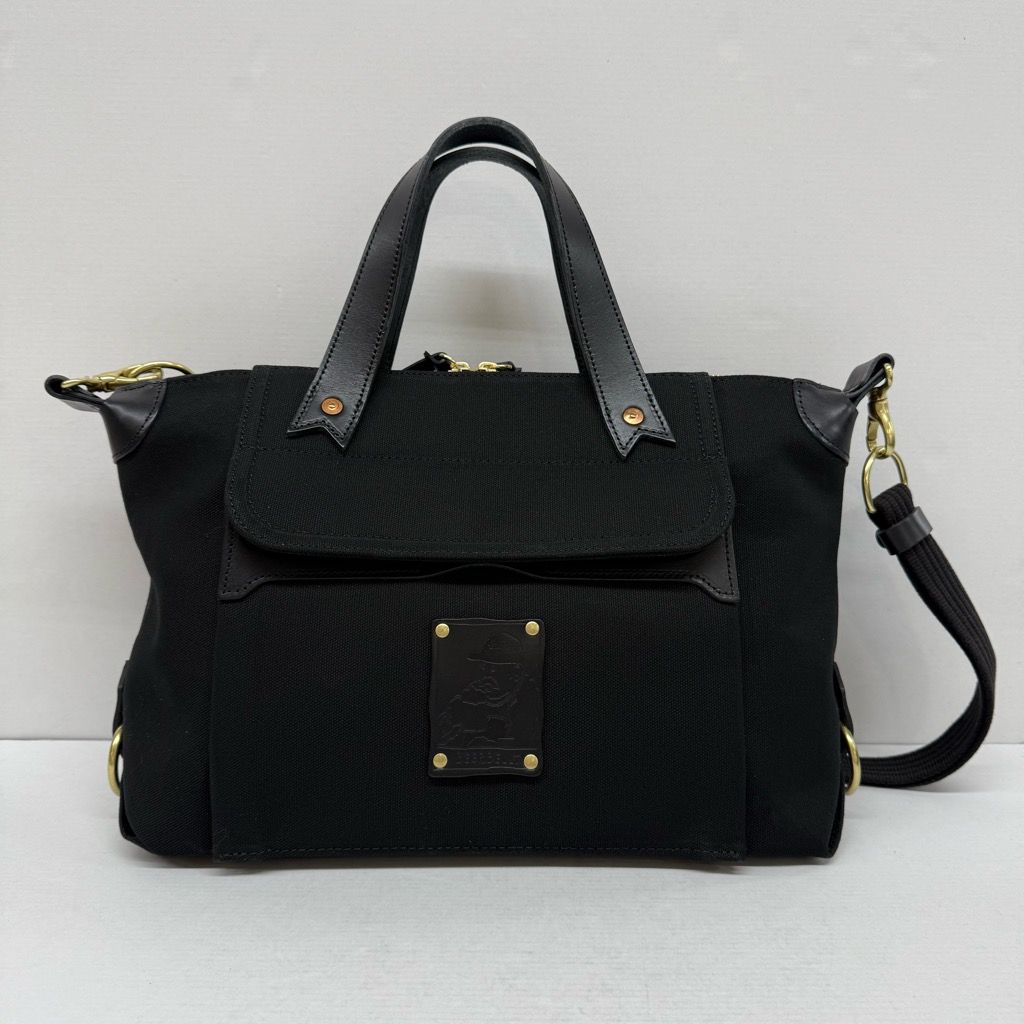 ビアベリー チェルシー ボストンバッグ S ブラック 未使用 BEERBELLY CHELSEA BAG S ブラック キャンバス レザー