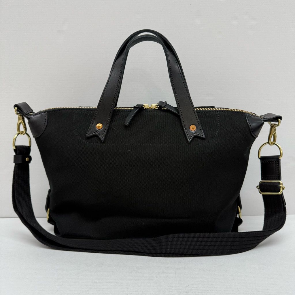 未使用 BEERBELLY CHELSEA BAG S ブラック キャンバス レザー