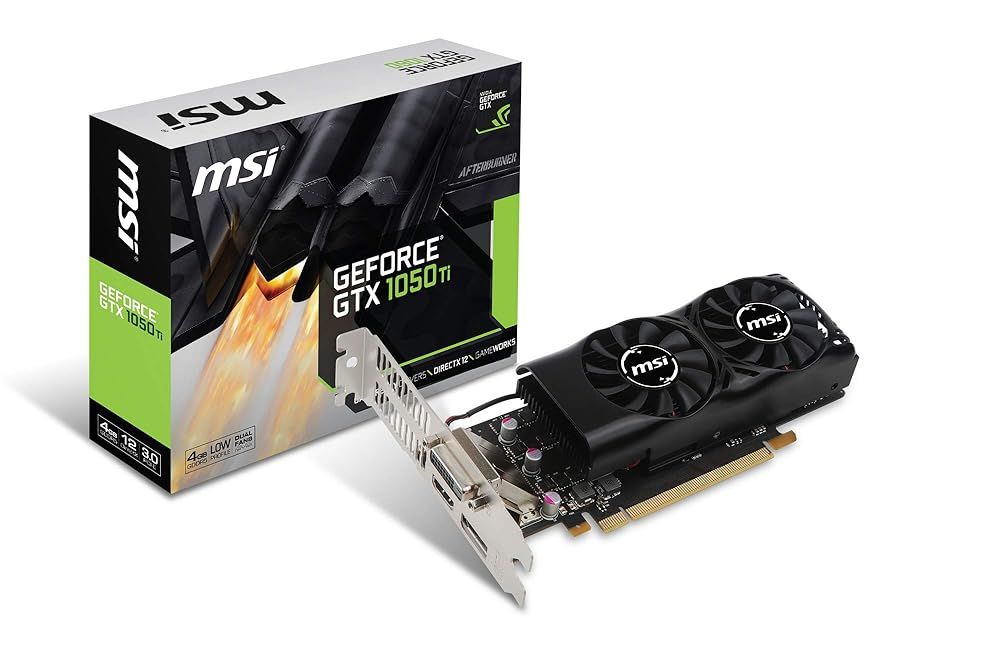 MSI GeForce GTX 1050 Ti 4 GT LP グラフィックスボード LPモデル VD 6238
