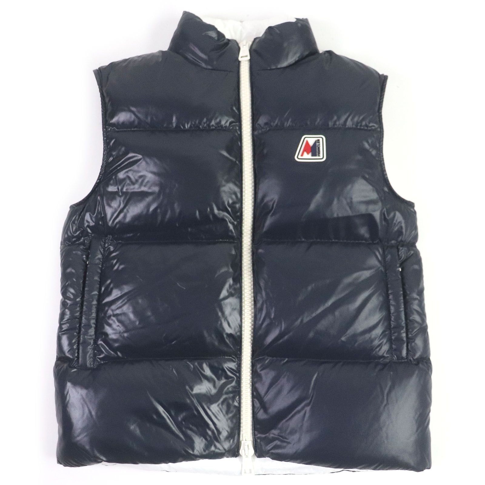 極美品□MONCLER モンクレール 2020年製 MONGINEVRO GILET ロゴラバー