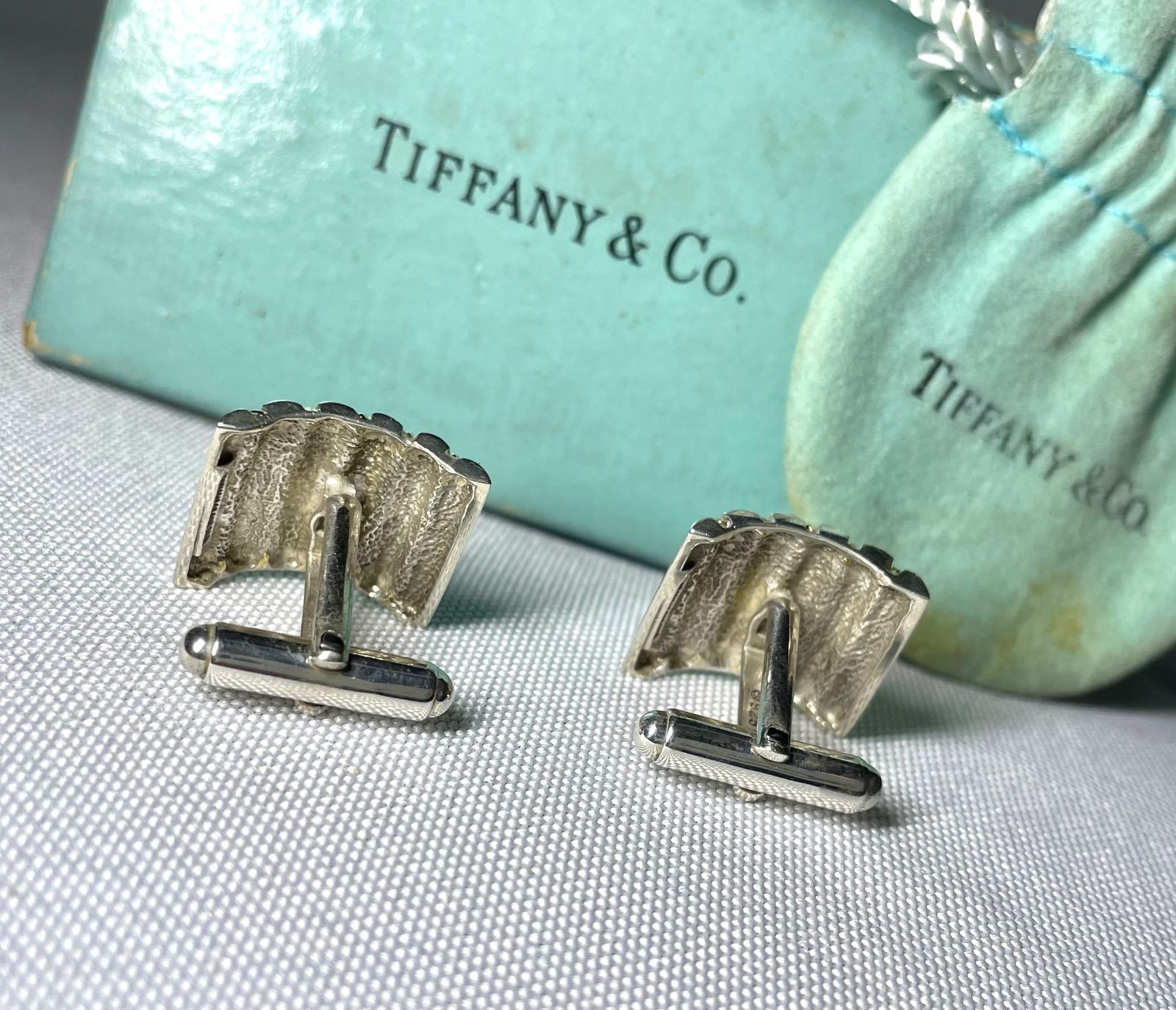 Tiffany ティファニー 18Kゴールド & スターリングシルバー AU750