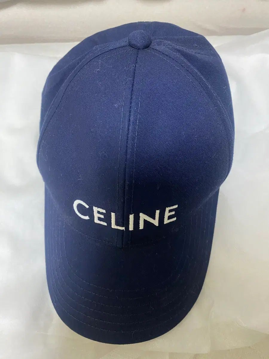 Celine セリーヌ ネイビー ベースボールキャップ ユニセックス Lサイズ