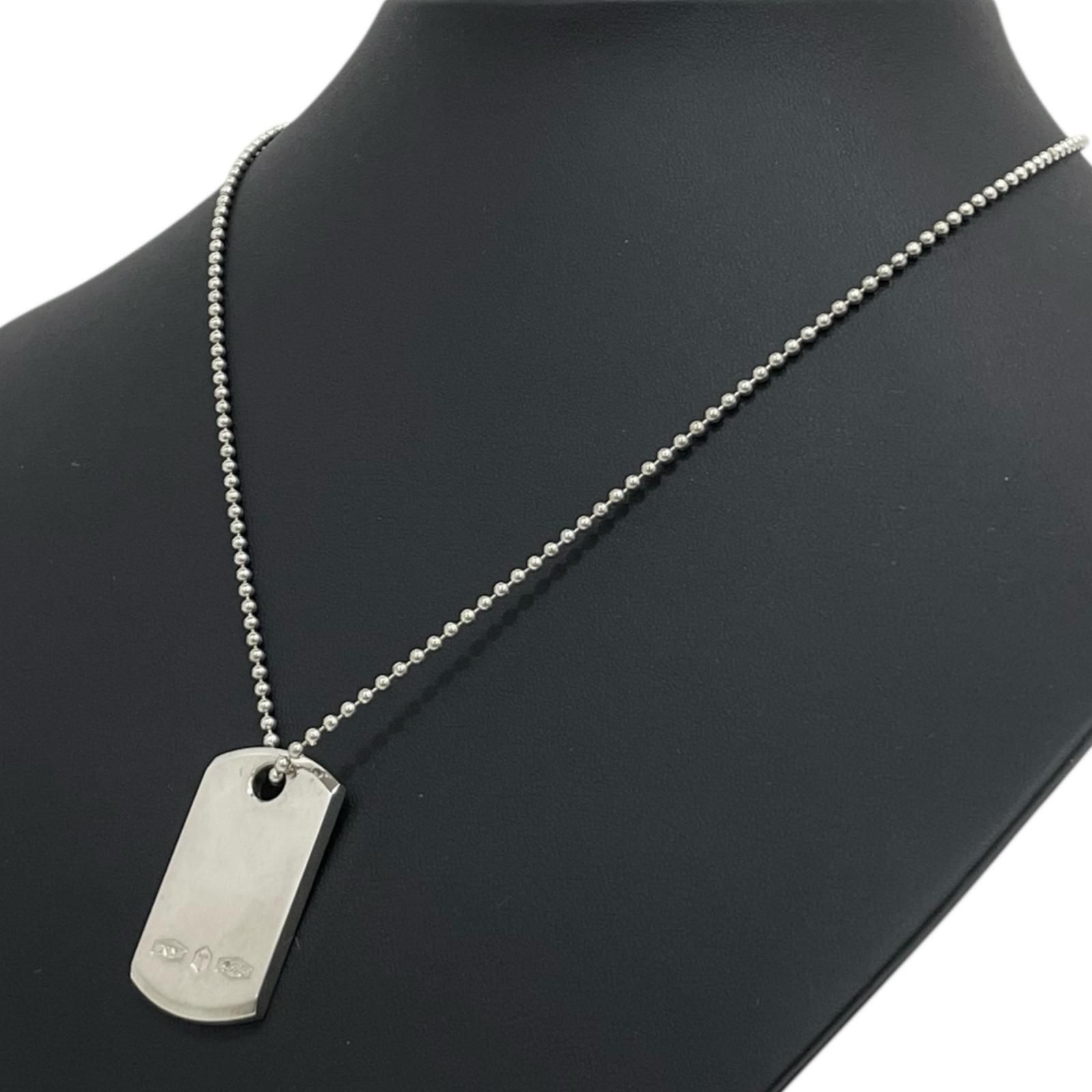 Tiffany-co ティファニー 1837 メイカーズ I.D.タグ ペンダント ネックレス シルバー