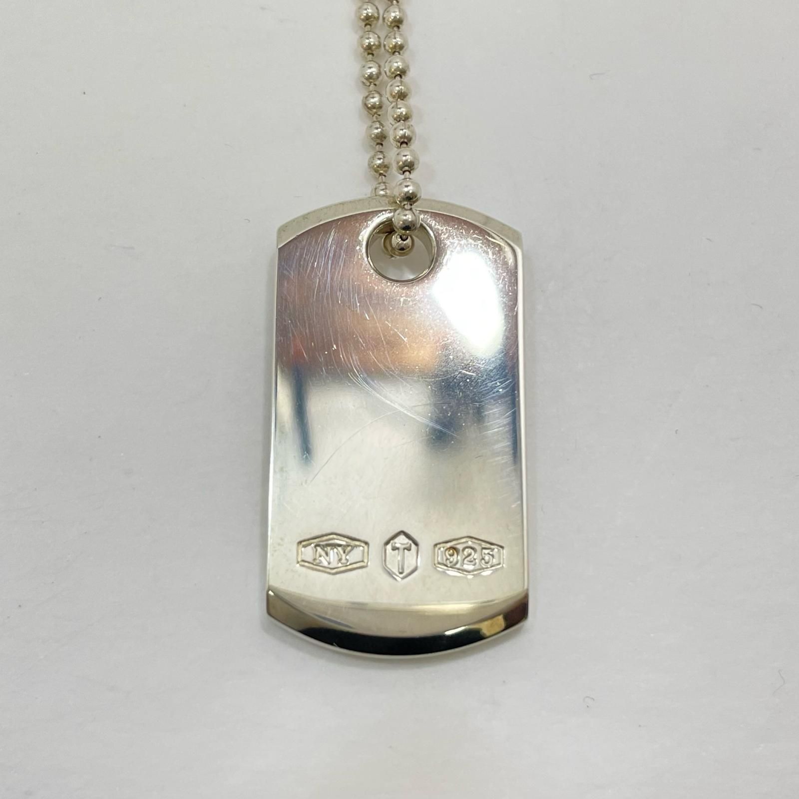 Tiffany co ティファニー 1837 メイカーズ I D タグ ペンダント ネックレス シルバー