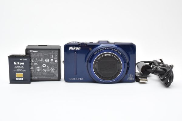 ☆極上美品☆ Nikon ニコン COOLPIX S9300 ネイビー コンパクト