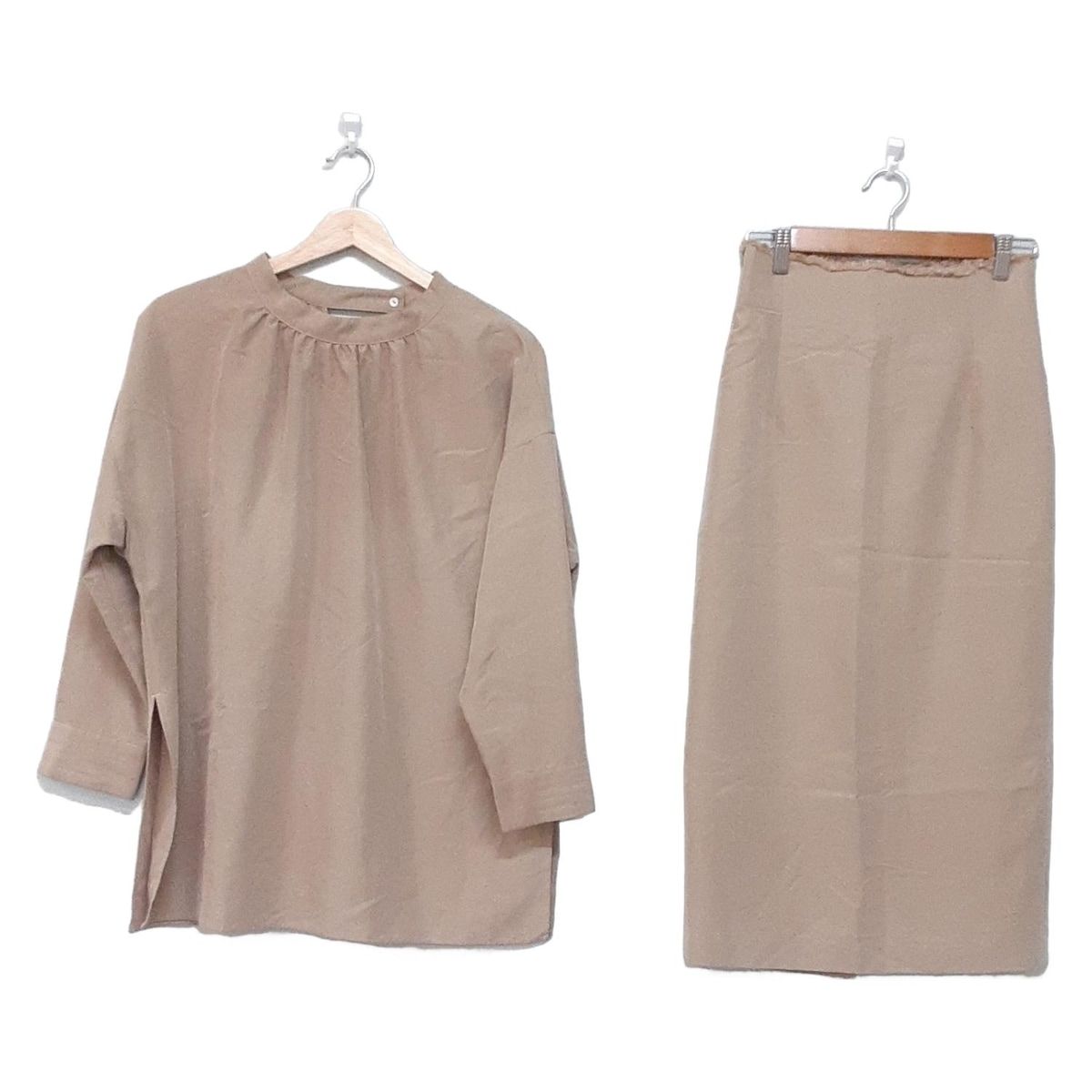 whim gazette ウィムガゼット スカートセットアップ レディース - ベージュ
