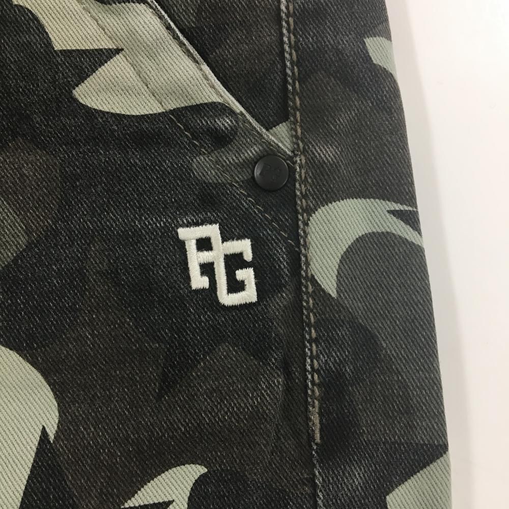 パーリーゲイツ パンツ カーキ×黒 カモフラ 迷彩 星 ストレッチ メンズ