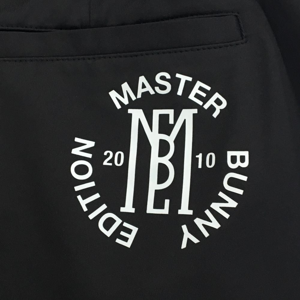 超美品】マスターバニー パンツ 黒 ストレッチ サイドロゴ 腿糸引き