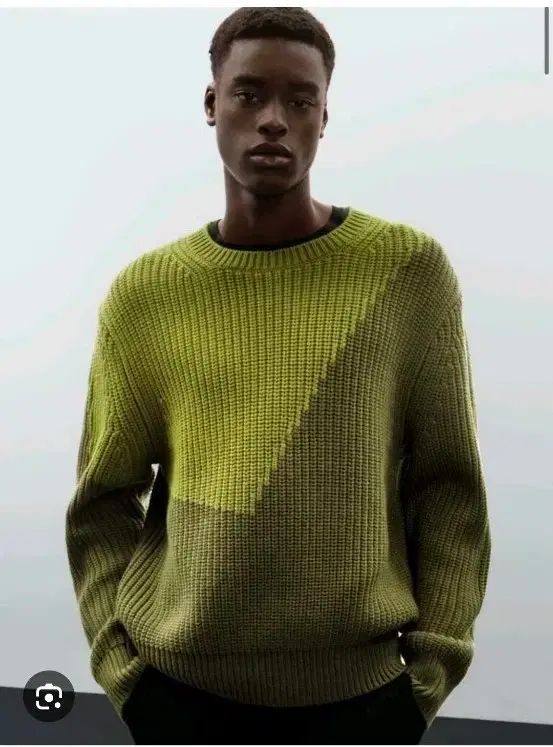 COSオム コス ツートンニット 100