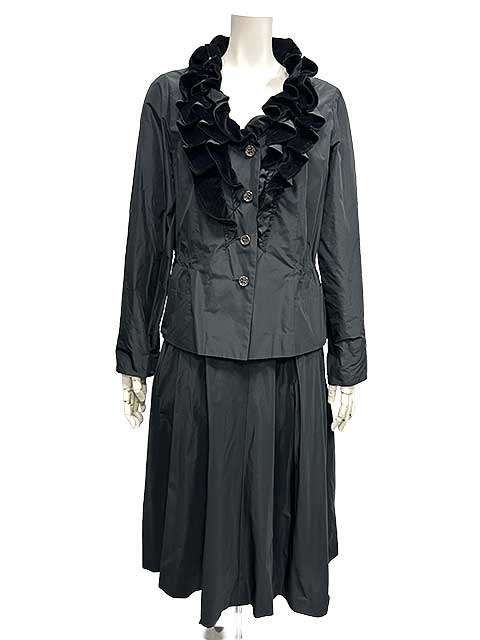 YUKIKO HANAI ユキコハナイ スーツ スカートスーツ サイズ10 ブラック レディース ＿S 08＿セルモアから ＿s-0446-r 08