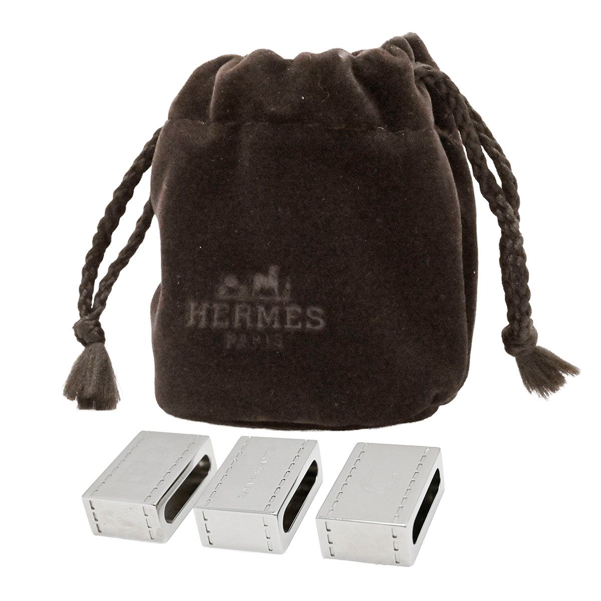 エルメス スカーフリング ツイリー ホースシュー カデナ ロゴ 馬蹄 シルバー エルメス HERMES ツイリー スカーフリング ホースシュー カデナ ロゴ 3