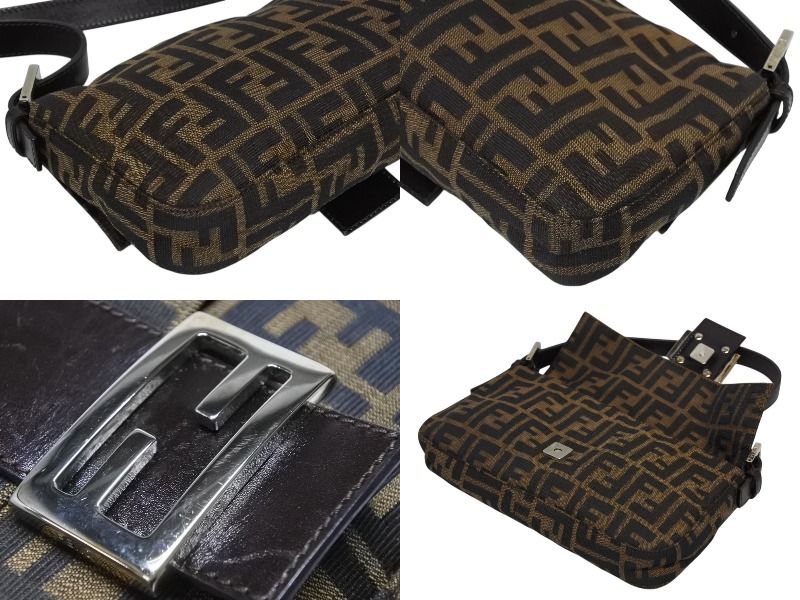 美品✨フェンディ マンマバケット ワンショルダー ズッカ柄 キャンバス FENDI フェンディ マンマバケット ワンショルダーバッグ 26424 ズッカ