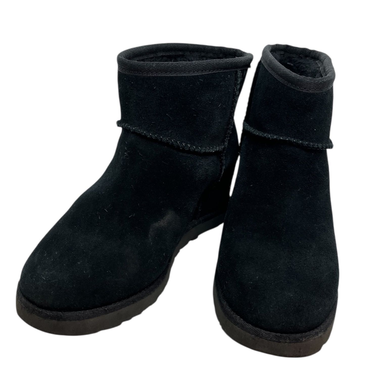 管2511-423】UGG W Classic Mini ショート ムートンブーツ 黒 ブラック