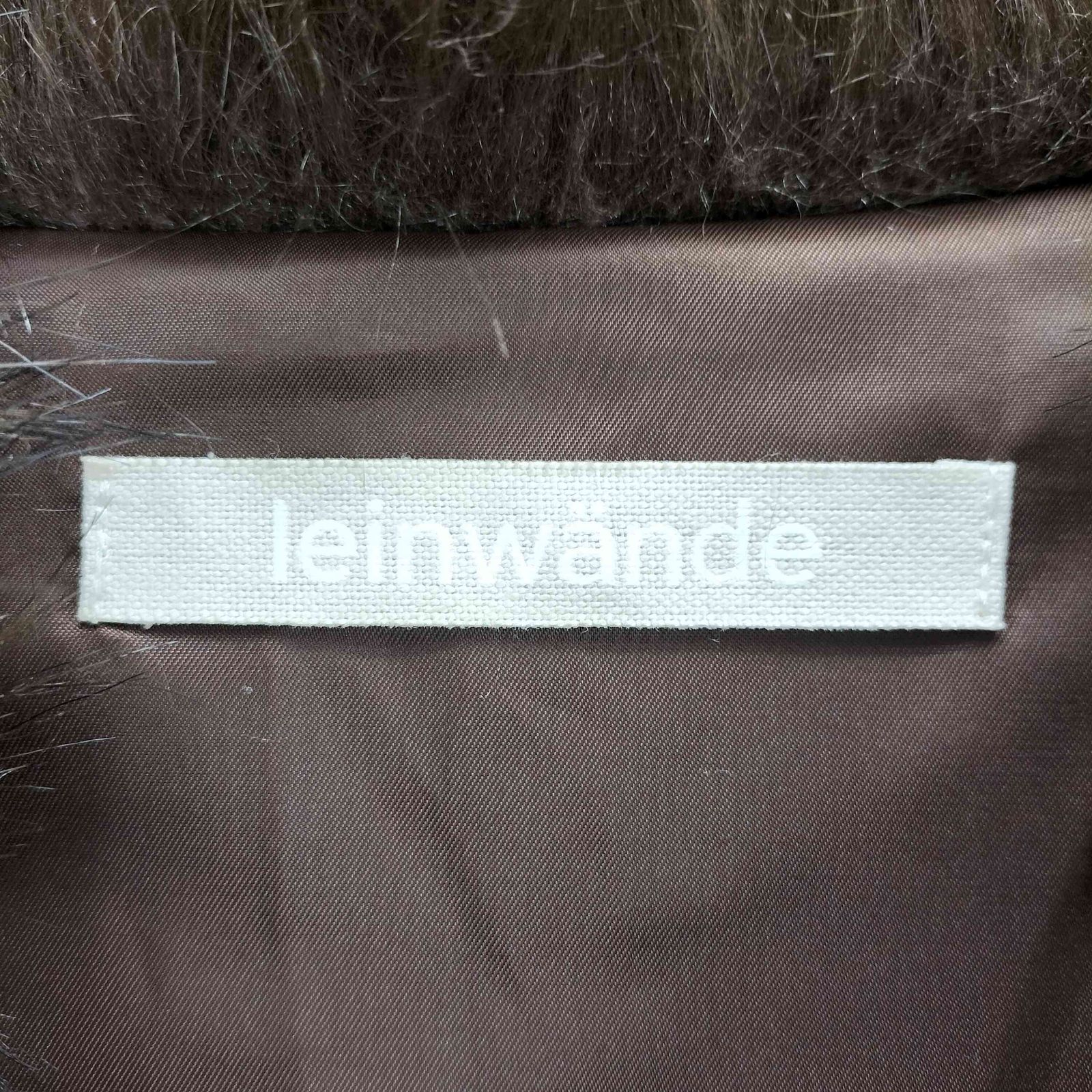 ラインヴァンド LEINWANDE Vegan Fur Jacket ヴィーガンファー