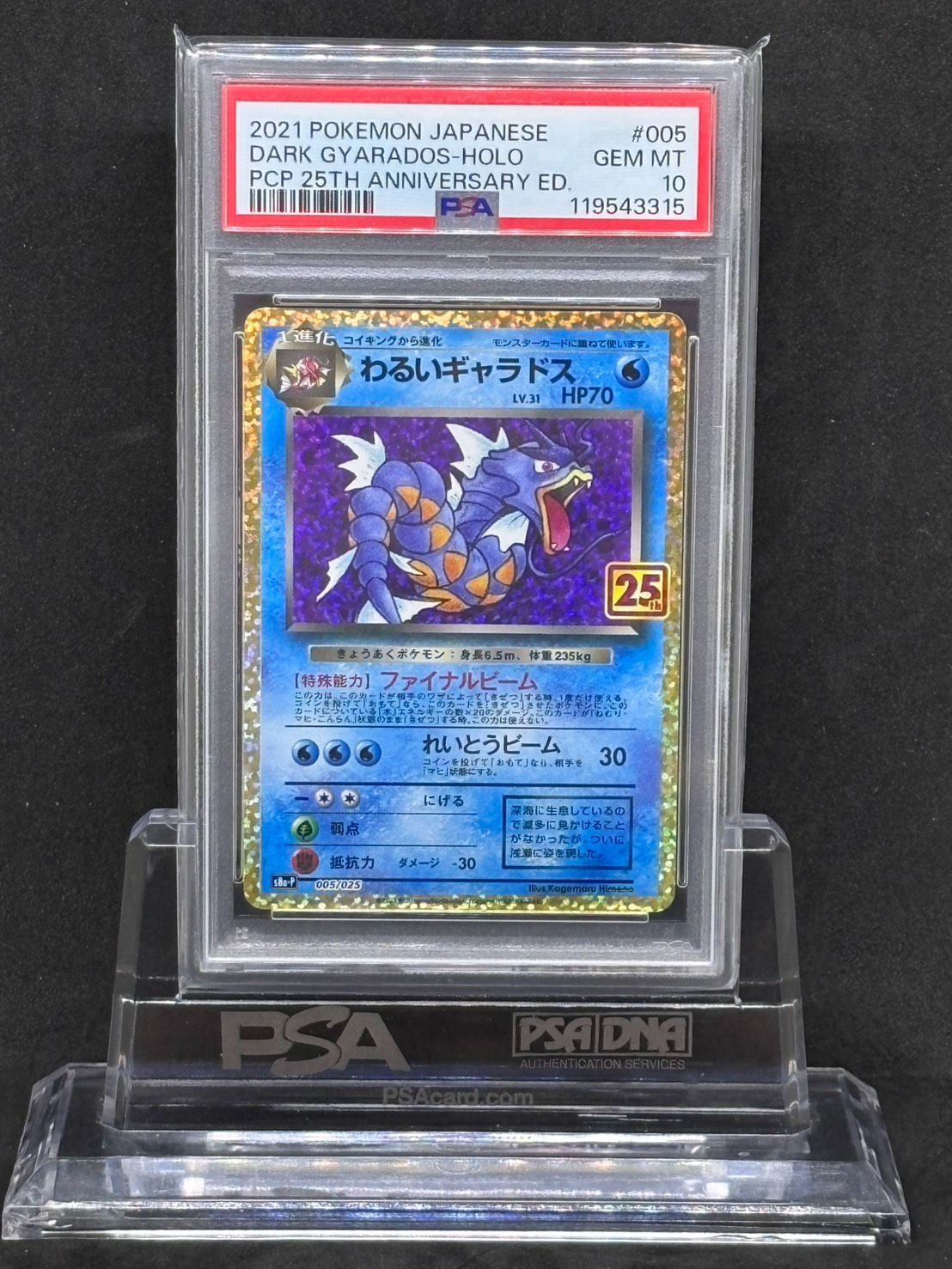 わるいギャラドス 25th プロモ S8a【25th ANNIVERSARY edition】005