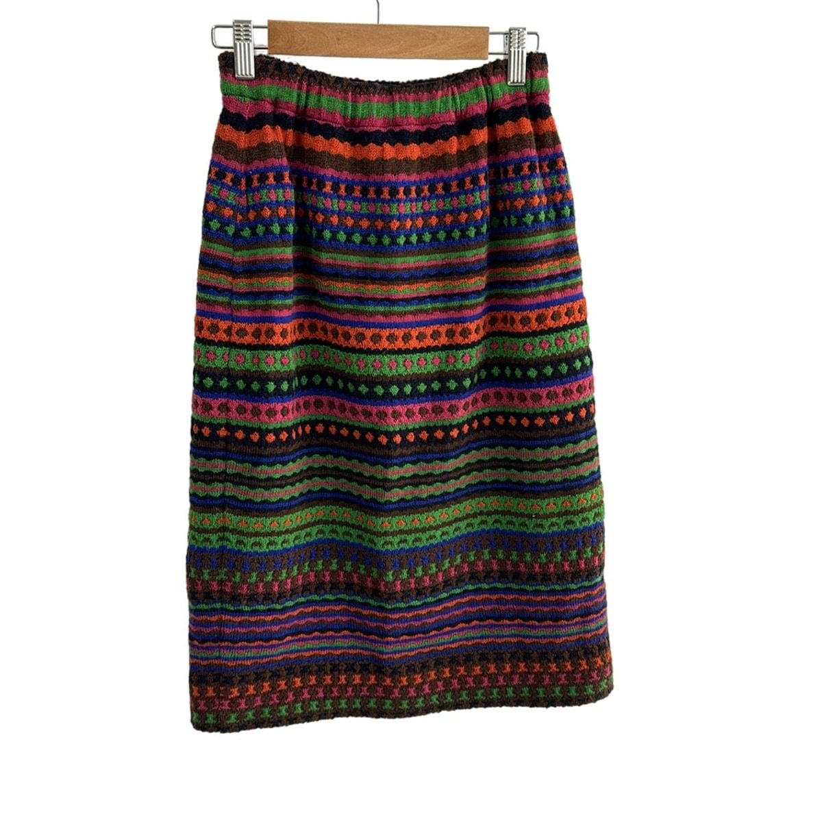 【専用】MISSONI ミッソーニ　スカート MISSONI(ミッソーニ) スカート レディース美品 グリーン×ブラウン