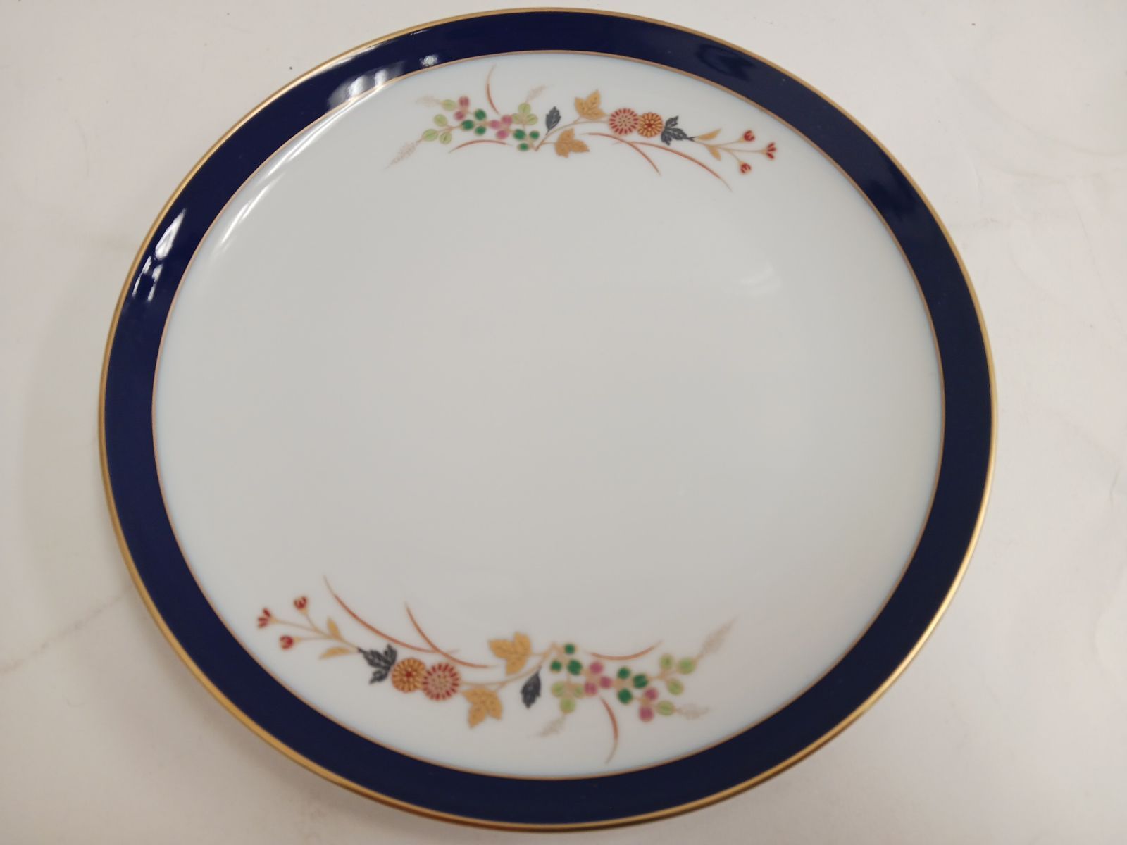 未使用美品】香蘭社 色絵菊紋 絵皿 5枚セット オールド香蘭社 サイズ