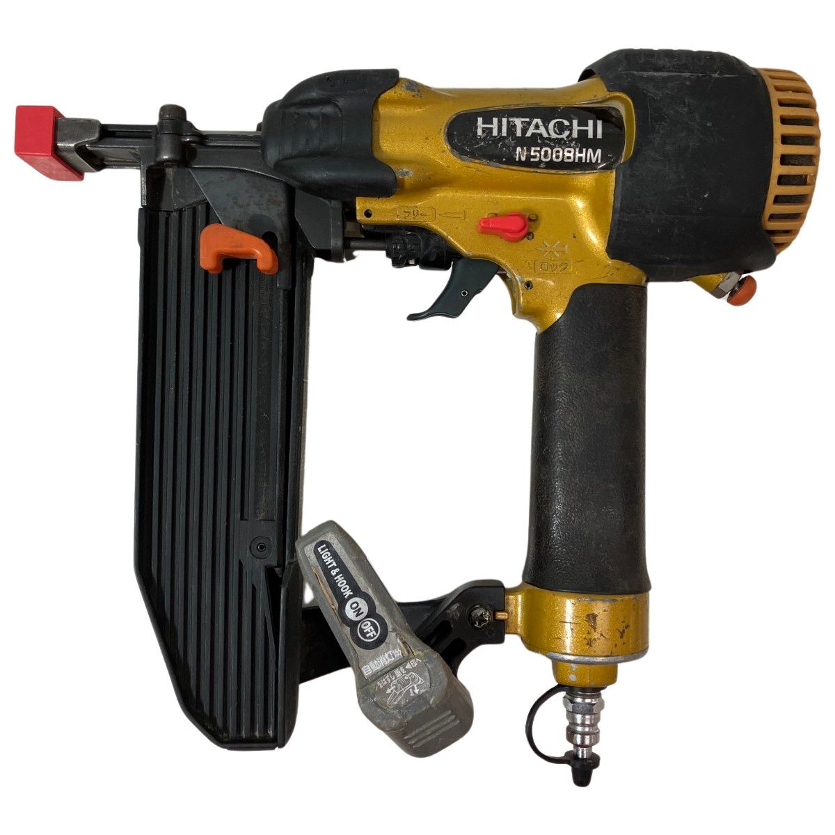 ЗЗHITACHI 日立 50 mm 高圧 フロアタッカ N 5008 HM ゴールド ブラック