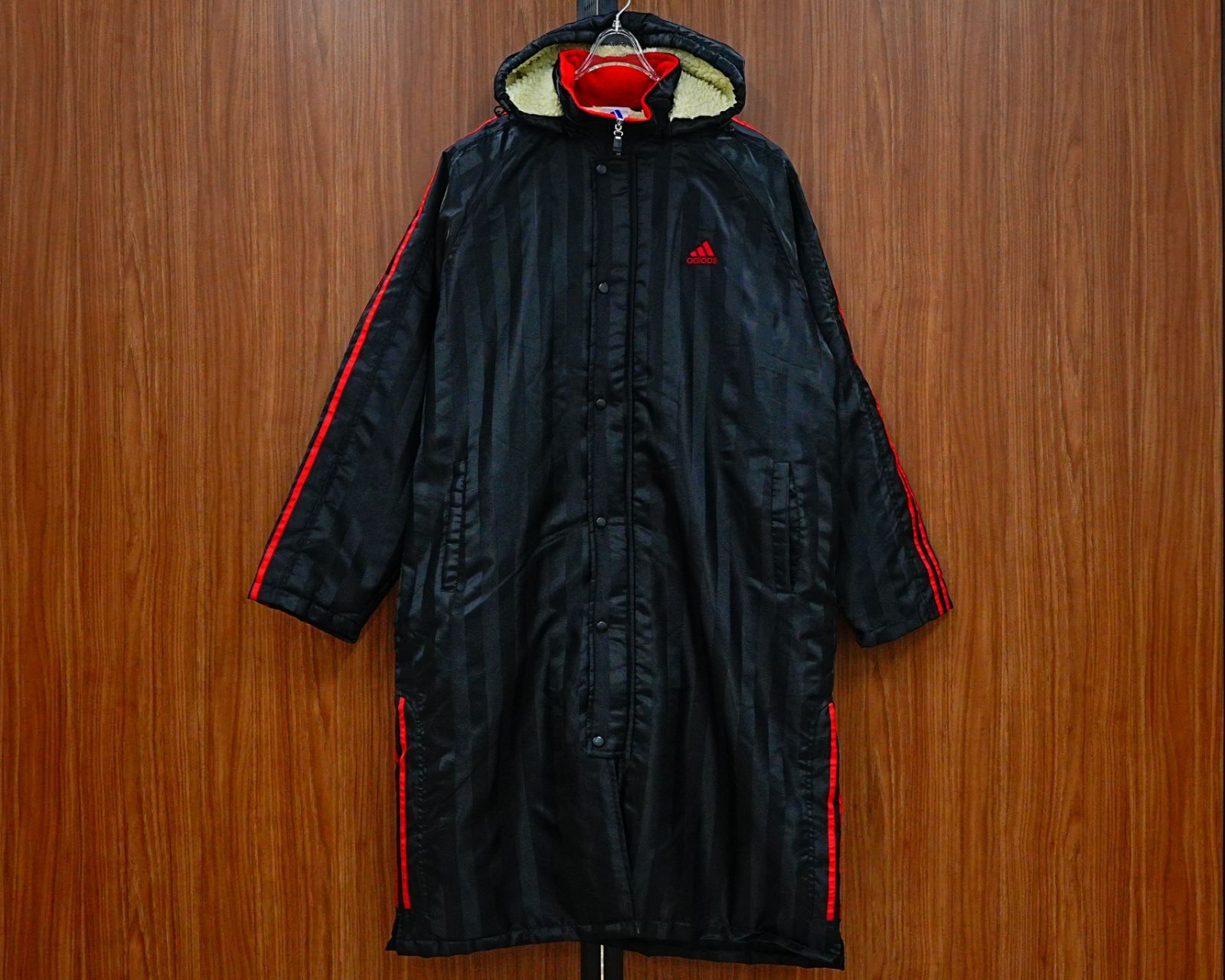 NI] adidas アディダス ベンチ コート ロングコート スポーツ 防寒 L