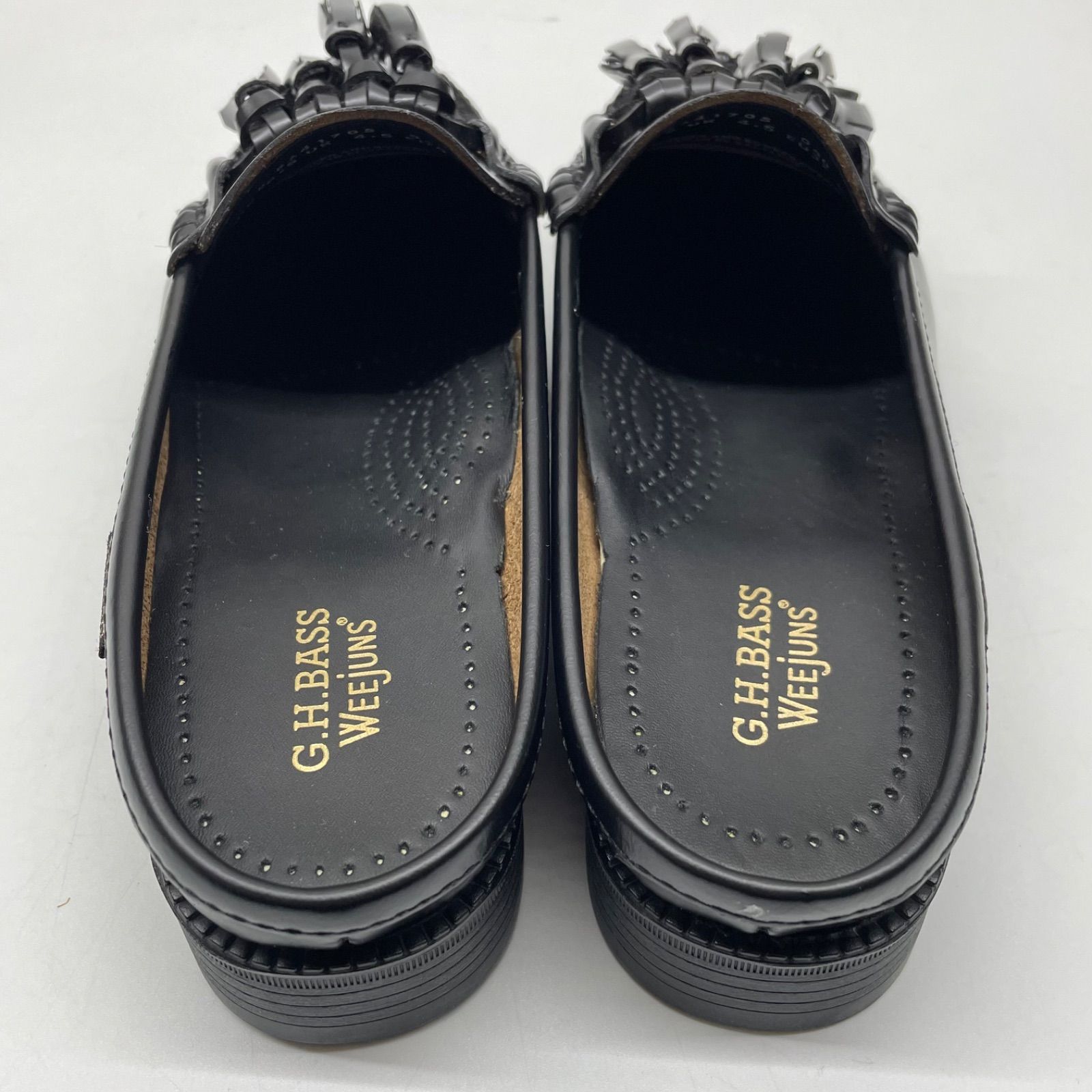 美品 箱付き G.H.BASS ジーエイチバス テトラ タッセル スライド 