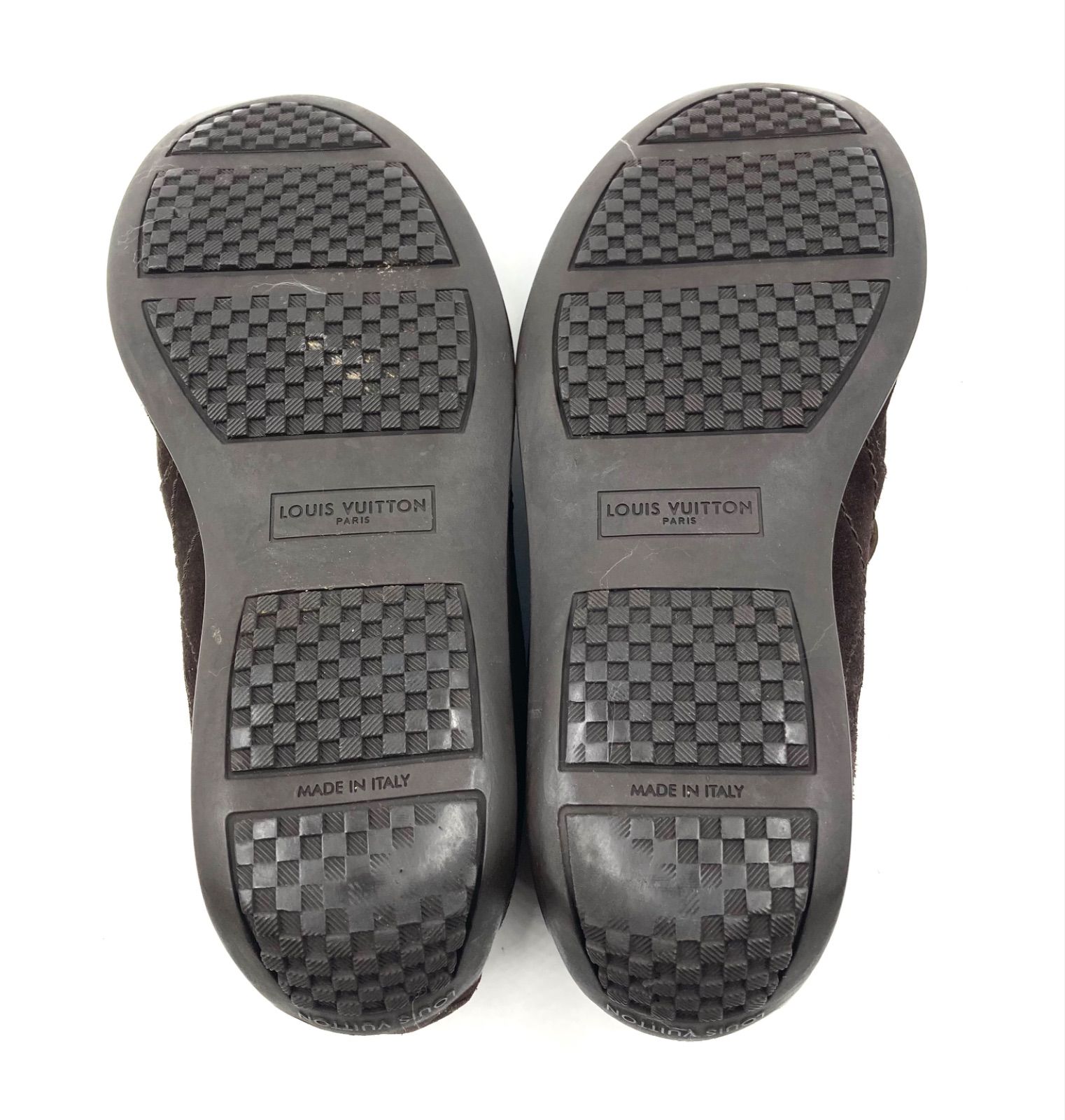 □良品□LOUIS VUITTON ルイヴィトン ダミエ スエードレザースニーカー