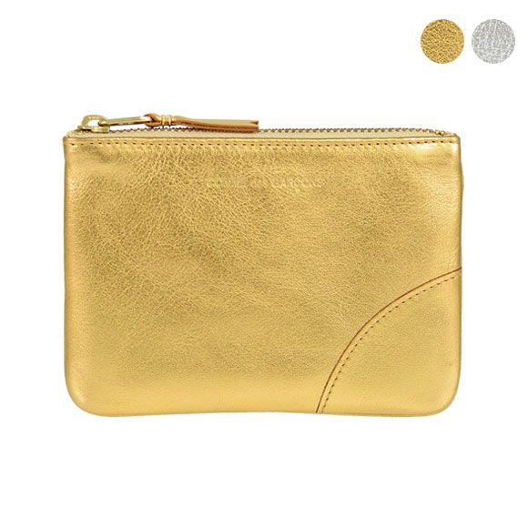 コムデギャルソン COMME DES GARCONS 財布 ポーチ コインケース GOLD LINE ZIP POUCH ゴールドライン レディース メンズ SA 8100 G