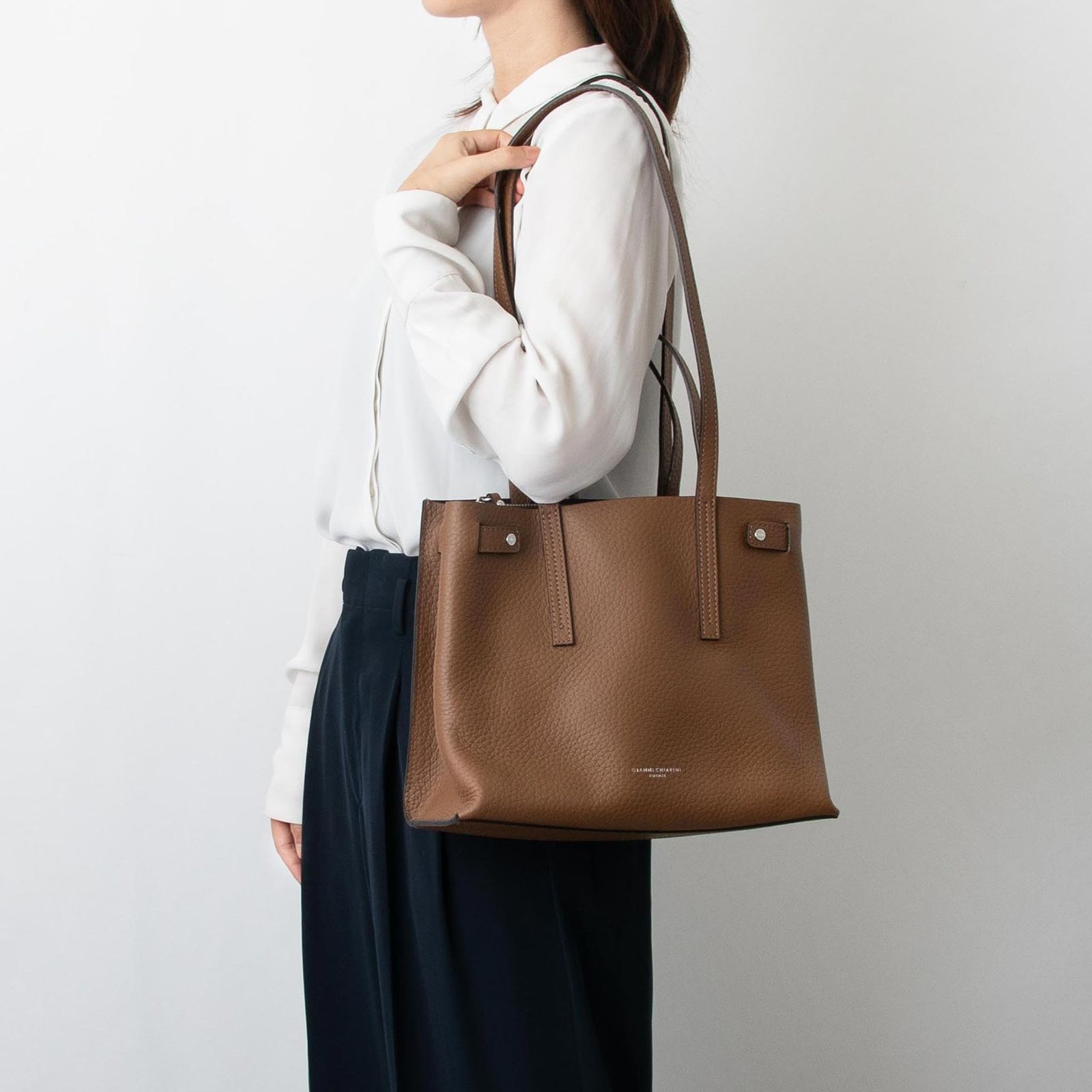 ジャンニキアリーニ GIANNI ジャンニキャリーニ バッグ 2 WAYハンド ショルダーバッグ ALTEA MEDIUM HAND BAG アルテア M BS 10966 RNGDBL レディース