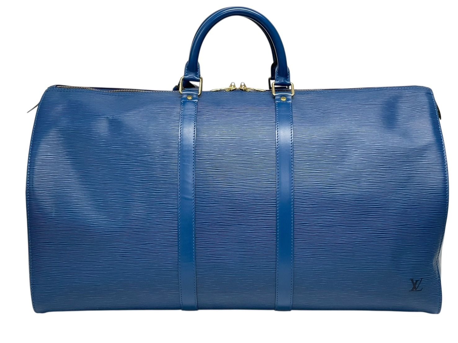 LOUIS VUITTON ルイヴィトン エピ キーポル55 ボストンバッグ レザー