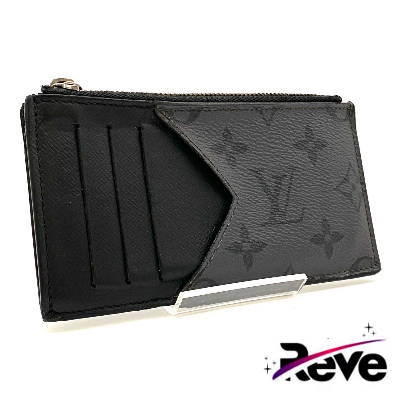 ルイヴィトン モノグラム エクリプス コインカードホルダー ブラック RFID