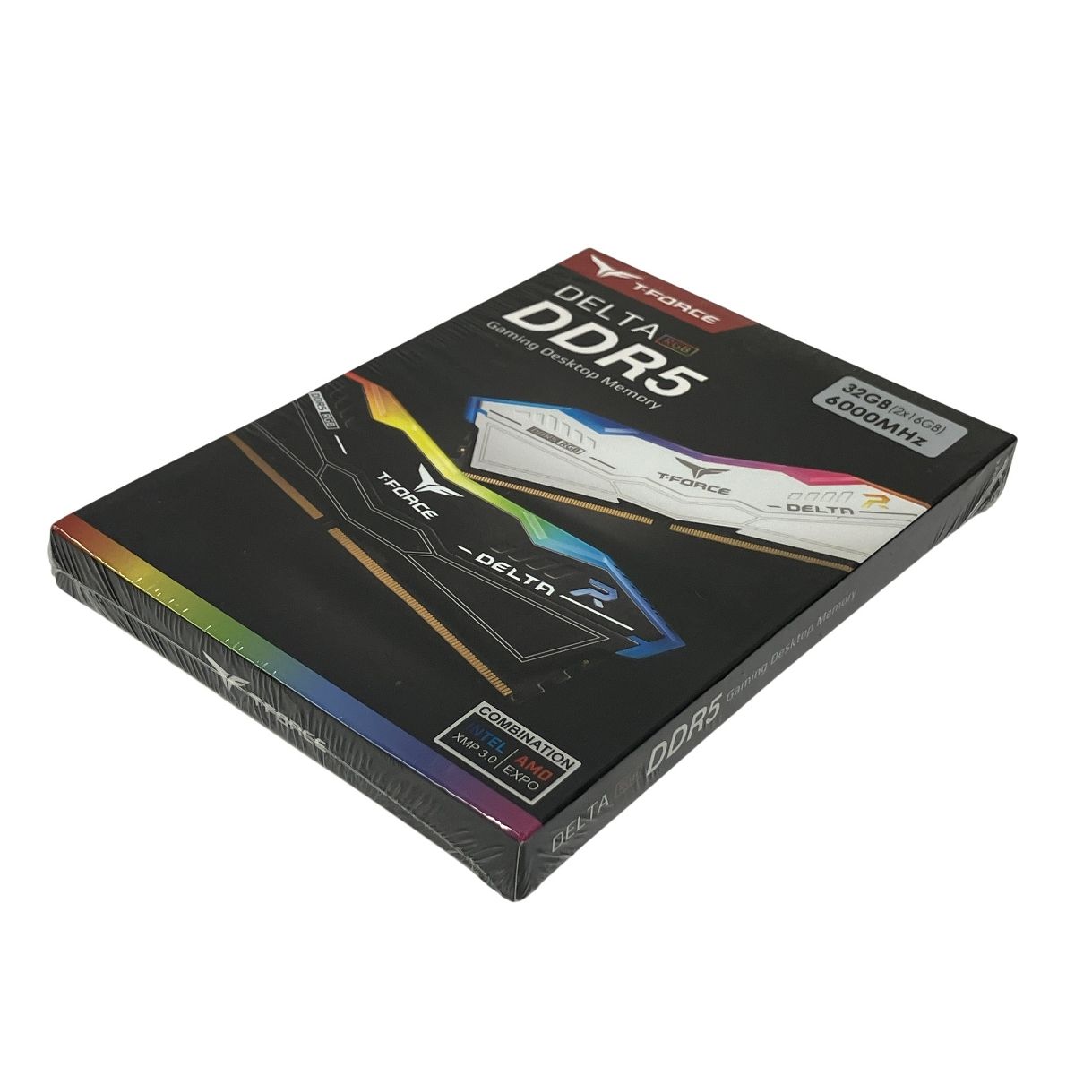 T-FORCE DELTA RGB DDR 5 ゲーミング デスクトップ メモリ 32 GB 16 GB×2 6000 MHz White PC 周辺 機器