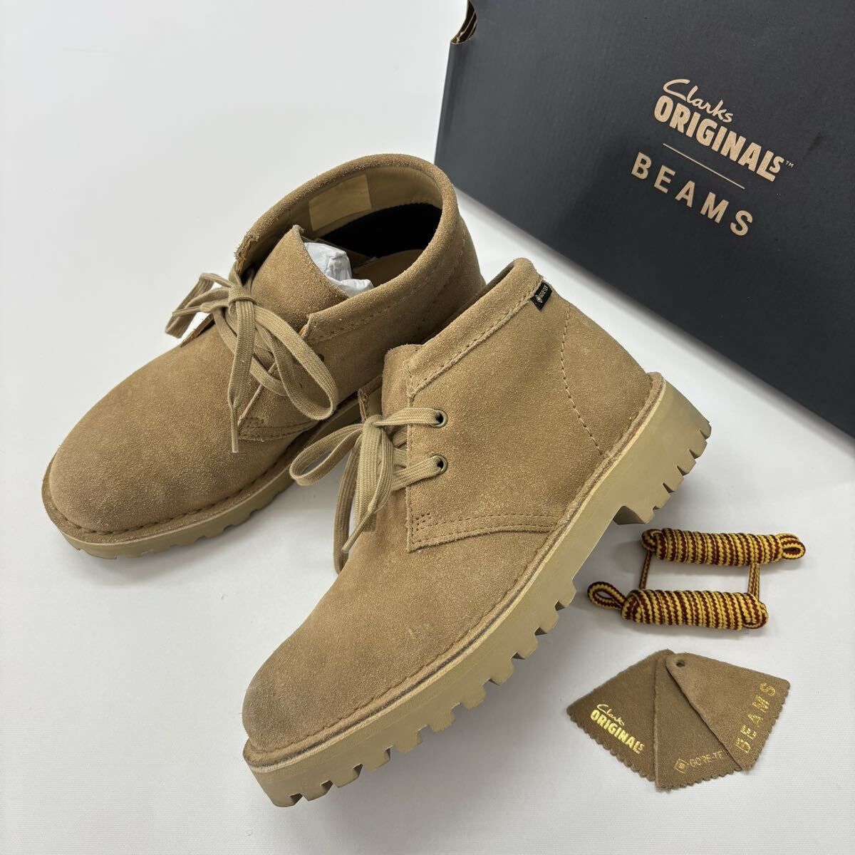 25 aw 2025 Clarks クラークス x BEAMS ビームス DESERT 230 GTX OAKWOOD SUEDE デザート GORE-TEX ゴアテックス サイズ UK 4 711-0100