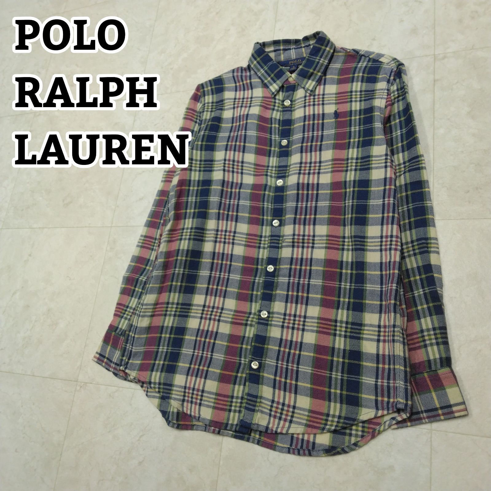 最新作，定番 POLO RALPH LAUREN　ポロラルフローレン　チェックシャツ　サイズ16 長袖シャツ・ブラウス