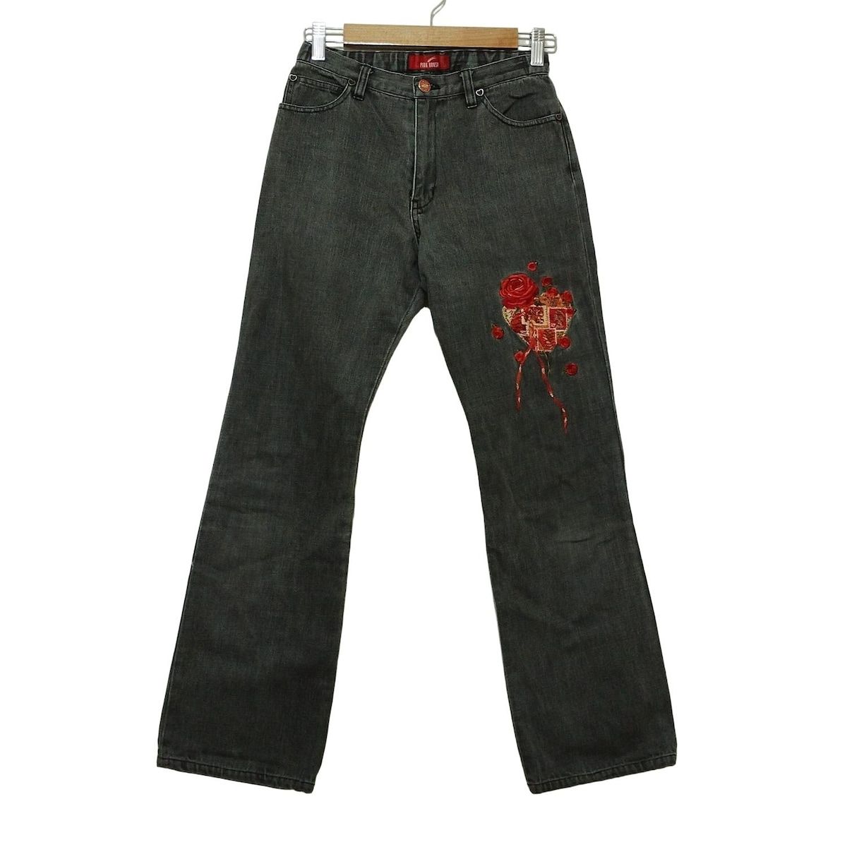 PINK HOUSE ピンクハウス ジーンズ サイズS レディース - グレー フルレングス