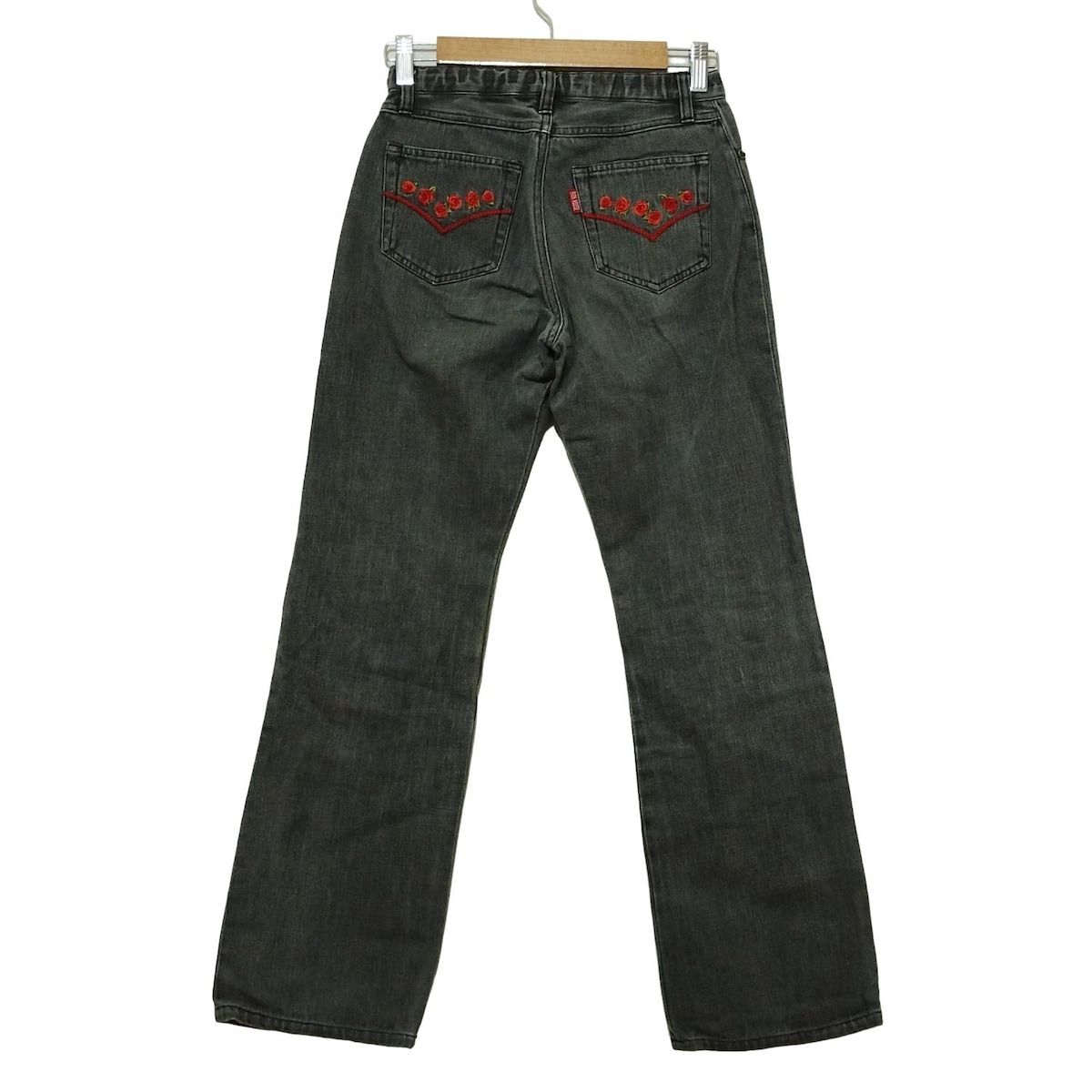 PINK HOUSE ピンクハウス ジーンズ サイズS レディース グレー フルレングス