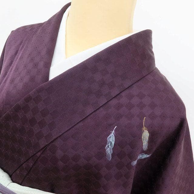 ✾まめ藤✾正絹 袷 着物 作家物落款 トールサイズ“ご来光を受けて