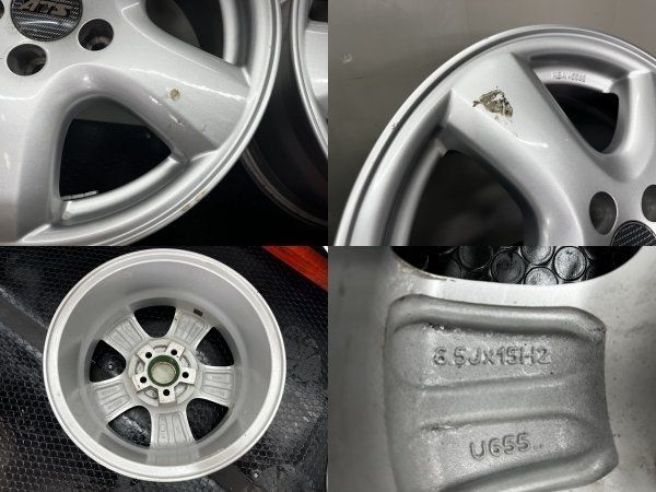  ATS 社外ホイール 15インチ 4本 6 38 VW ゴルフ等 VHJ 512 15インチ ホイール