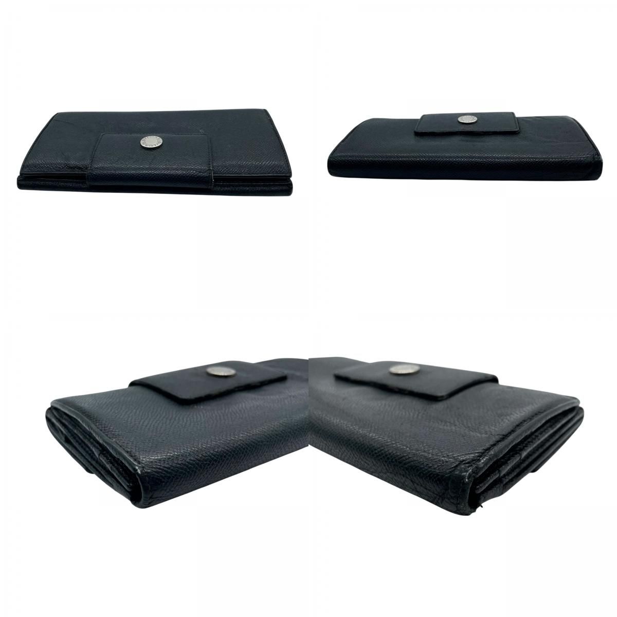 ブルガリ BVLGARI ブルガリブルガリ レザー 長財布 ブラック 黒 ロゴ