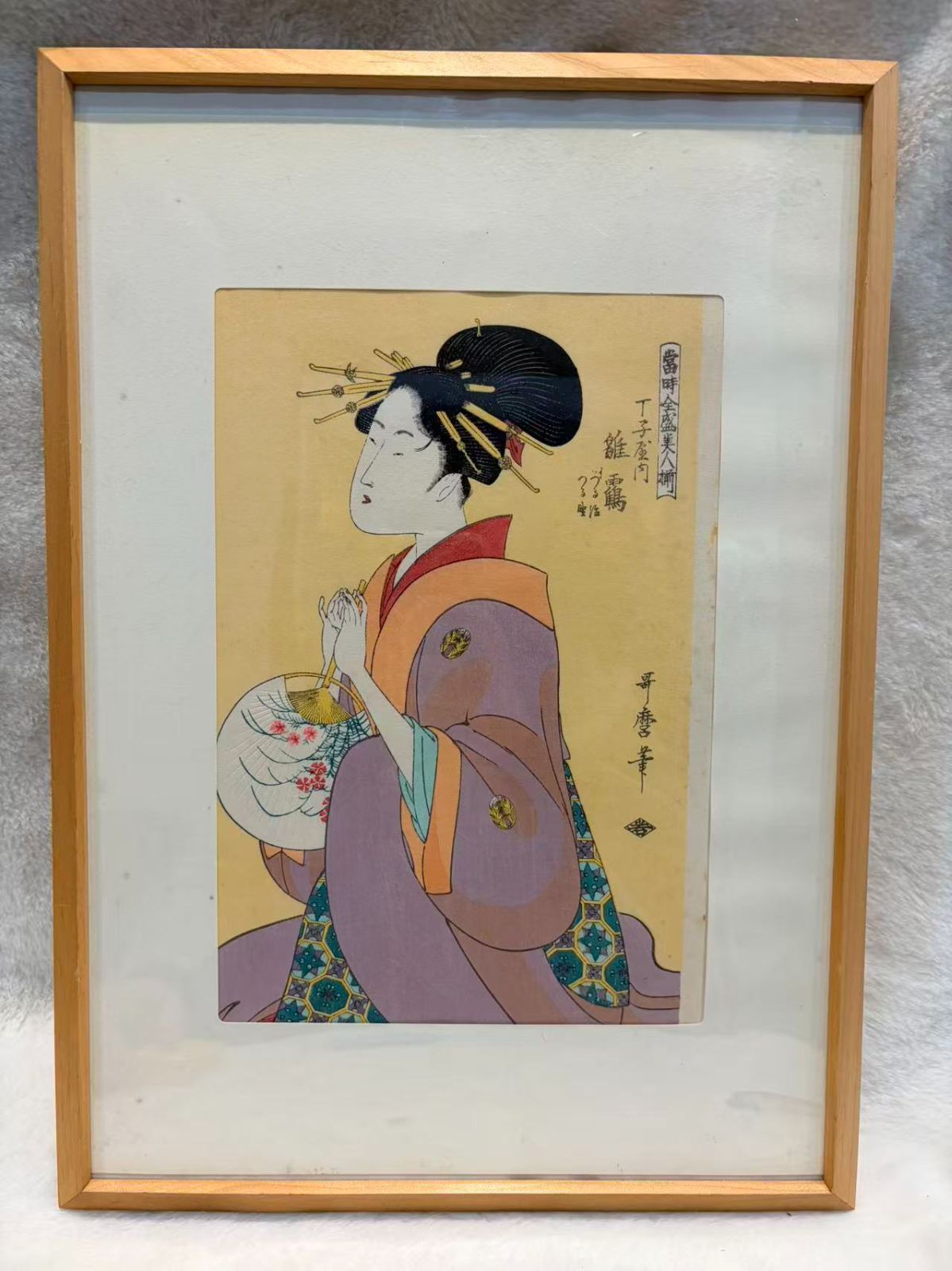 喜多川歌麿 当時全盛美人揃 丁字屋内雛鶴