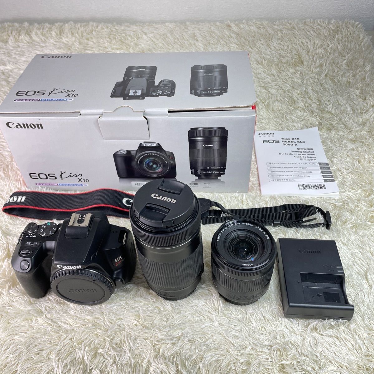 CB 01 デジタル一眼レフカメラ Canon EOS kiss X 10 ダブルレンズキット よあけ販売