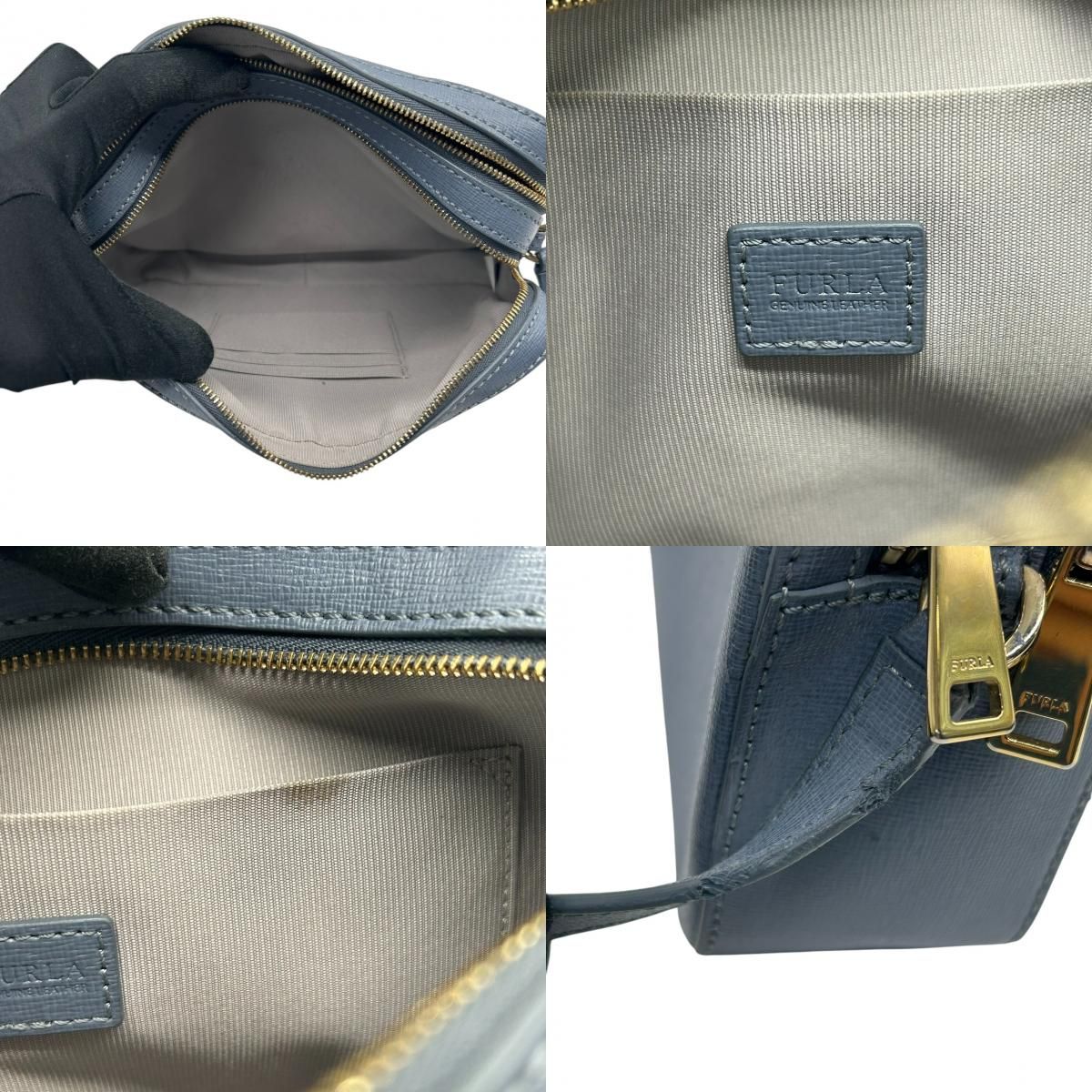 美品】フルラ リリー LILLI ショルダーバッグ カメラバッグ レザー