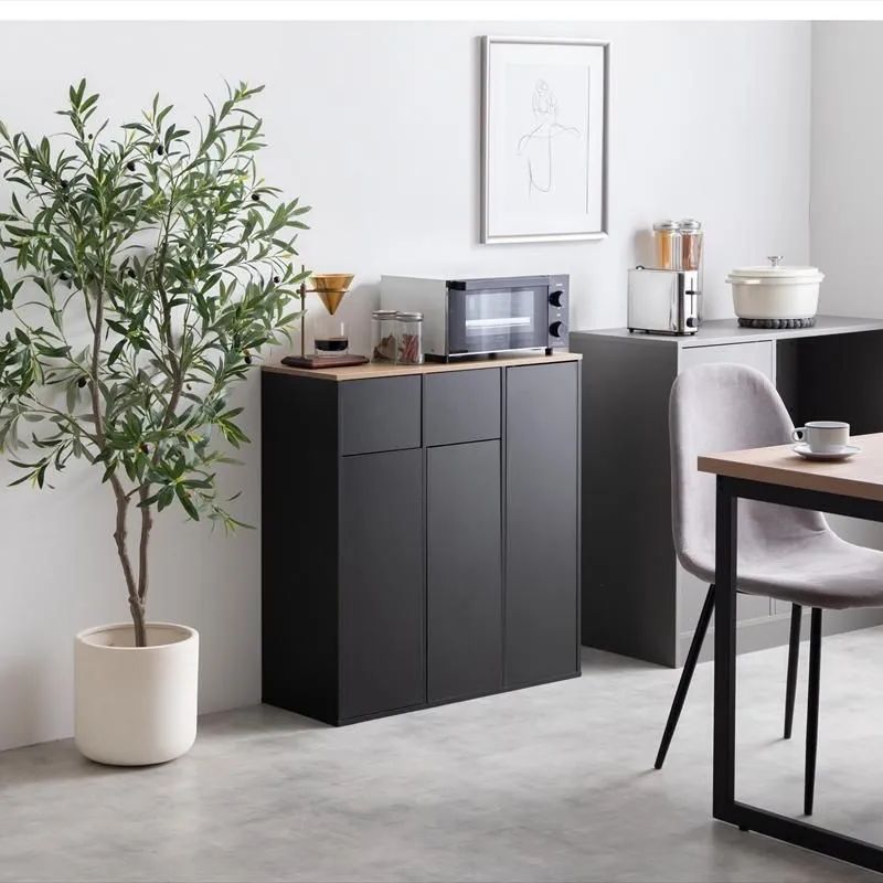 2連 ごみ キッチン収納 幅74.5 cm ゴミ箱 ダストボックス キッチンペール 食器棚 キッチンカウンター キッチンボード