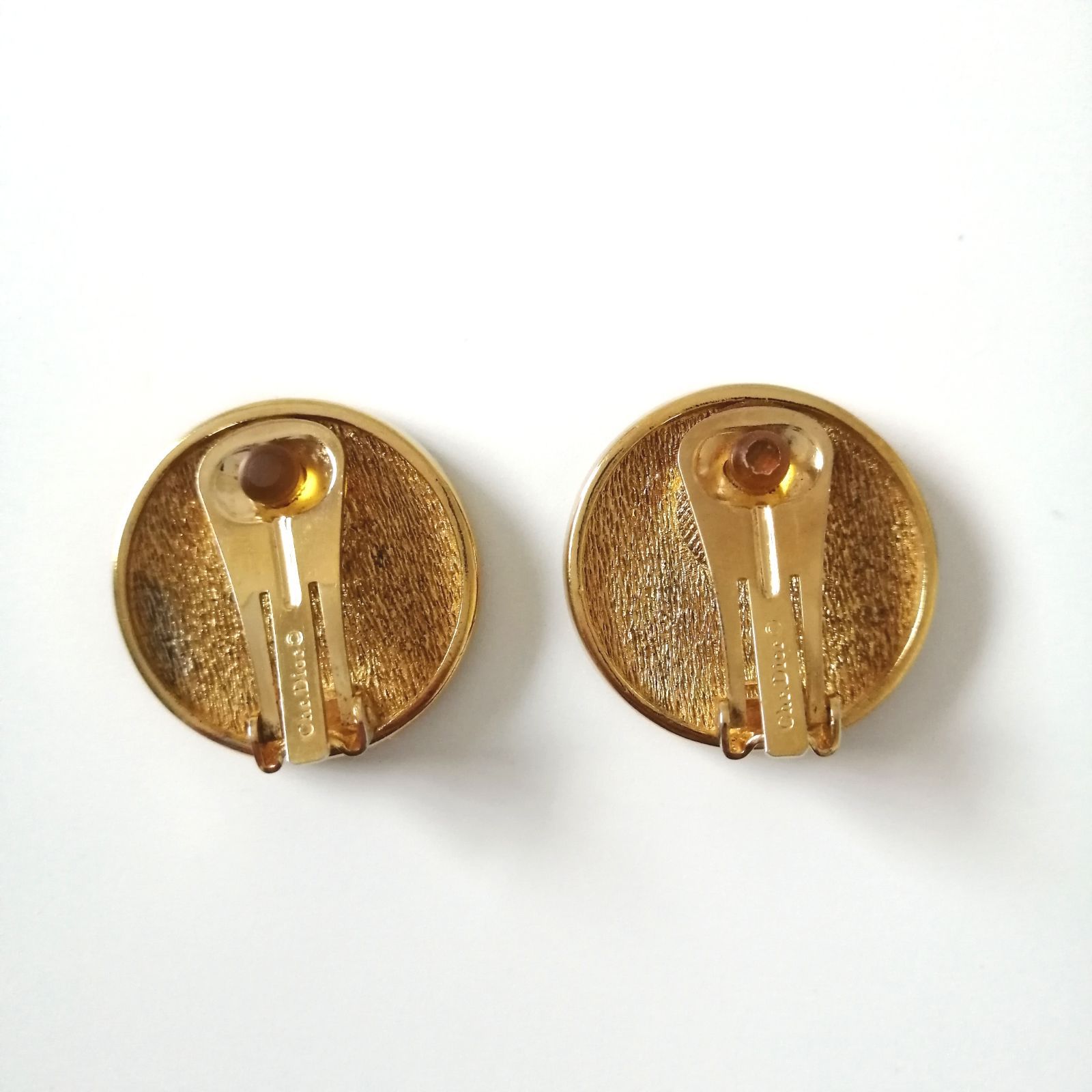 良品 クリスチャン・ディオール Christian Dior イヤリング ゴールド