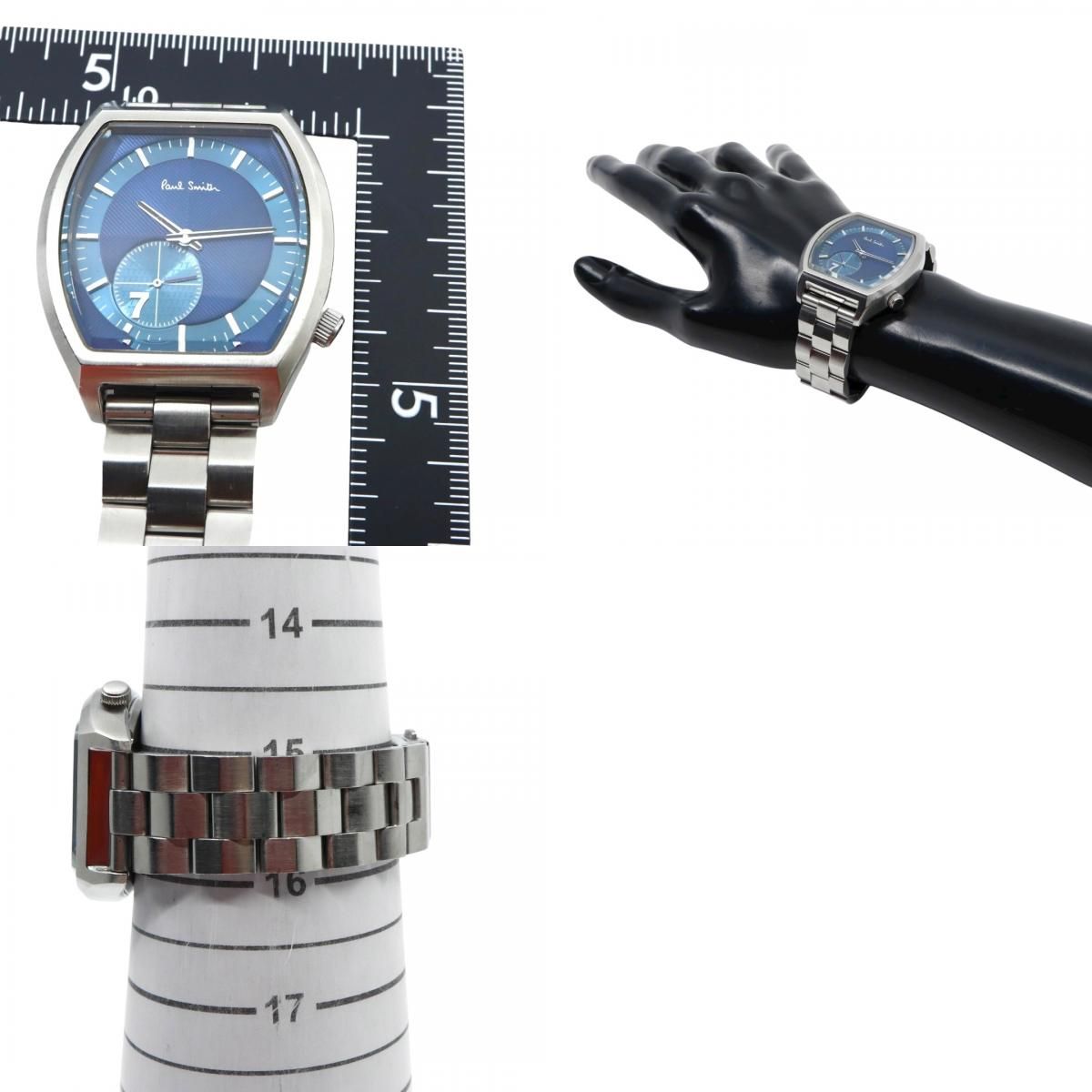 ポールスミス Paul Smith 腕時計 メンズ クォーツ ブルー文字盤 トノー