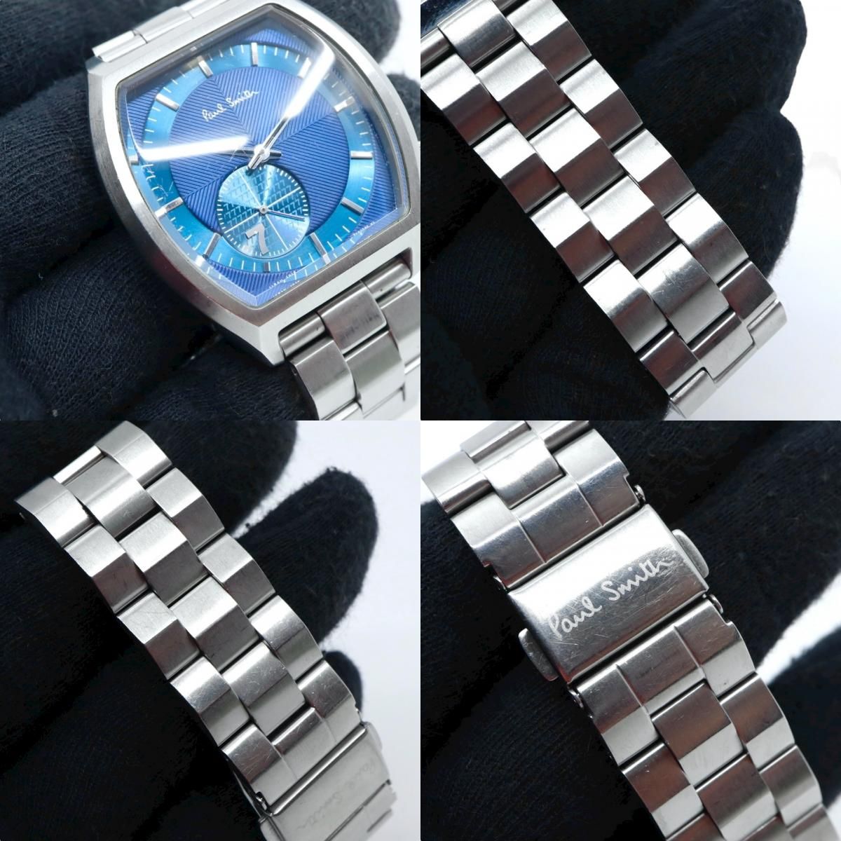 ポールスミス Paul Smith 腕時計 メンズ クォーツ ブルー文字盤 トノー